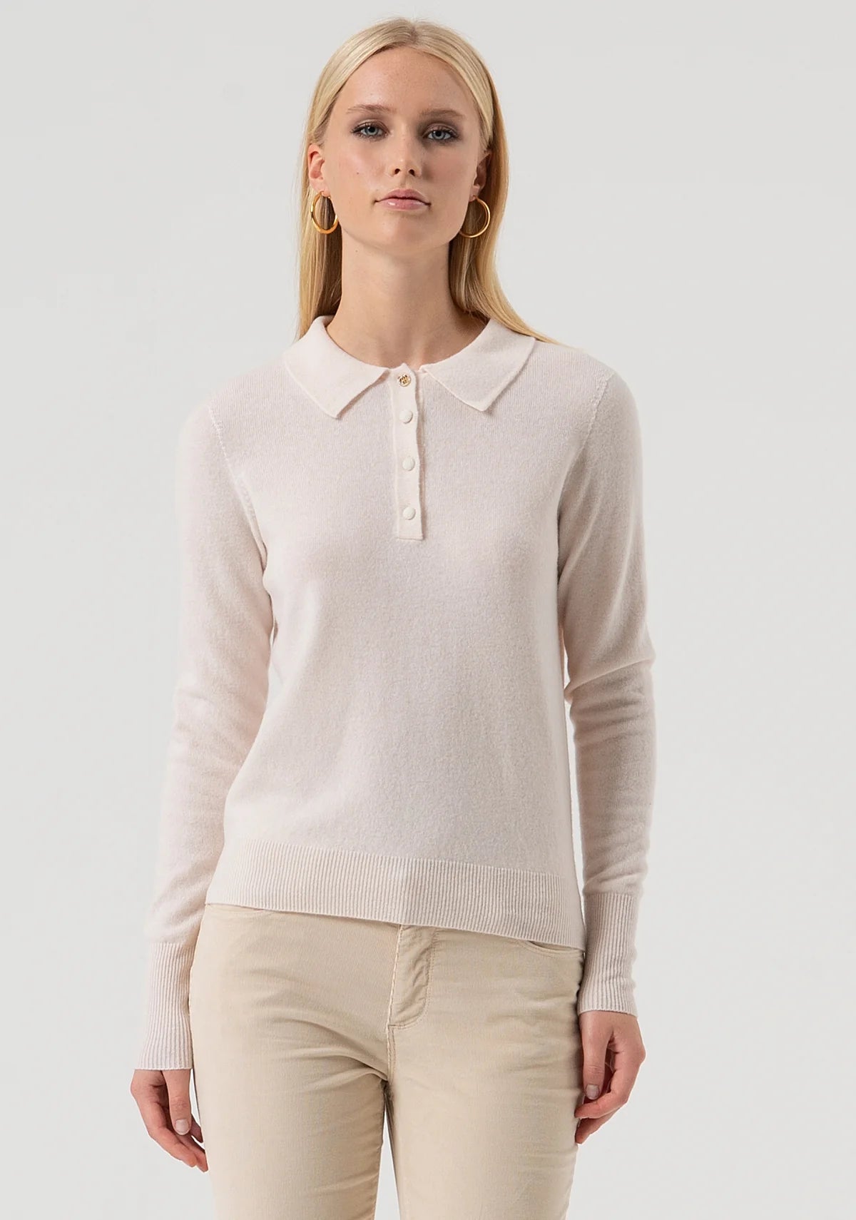 FCM-FR25WT7008K4 CREAM KNIT TOP