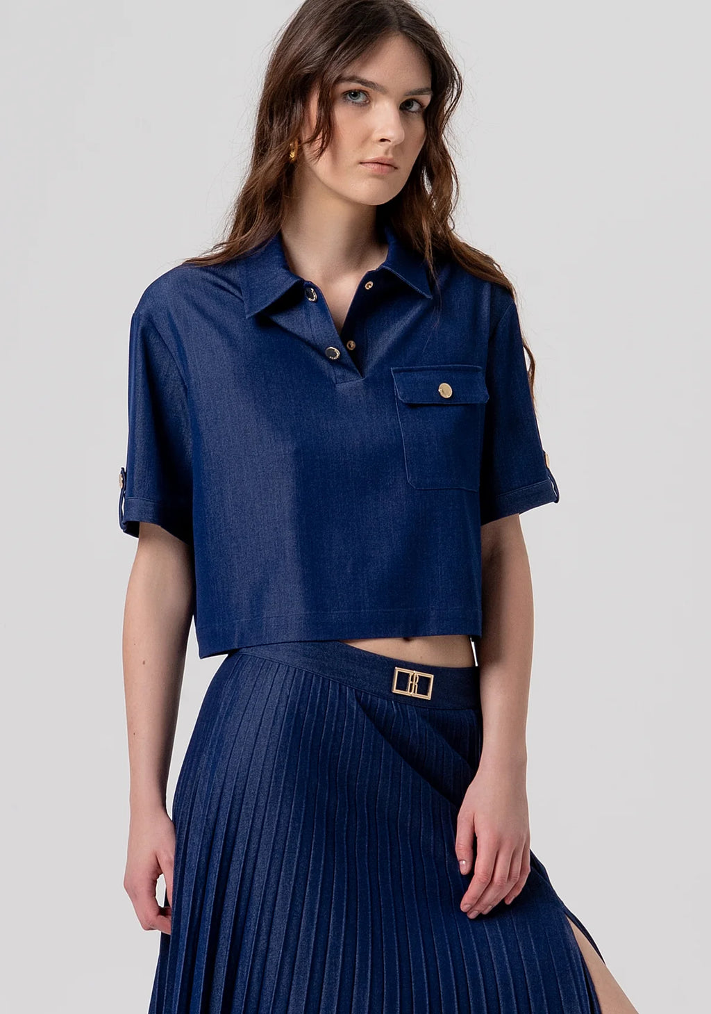 FCM-FR26T1015D4 DARK BLUE POLO SHIRT