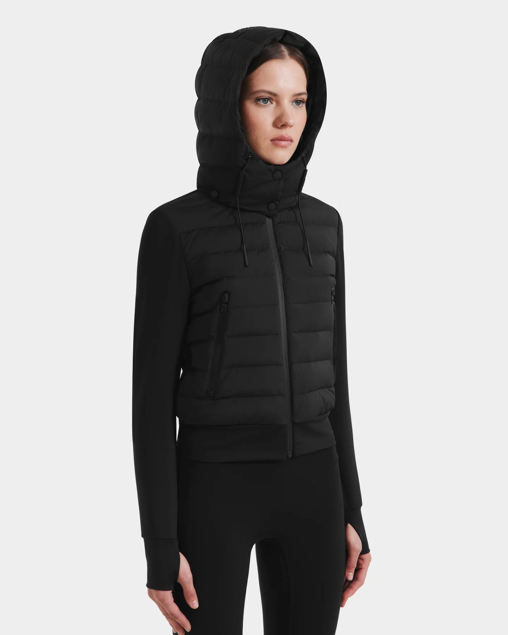 RUD-8125057 CASSA BLACK HOODED JACKET