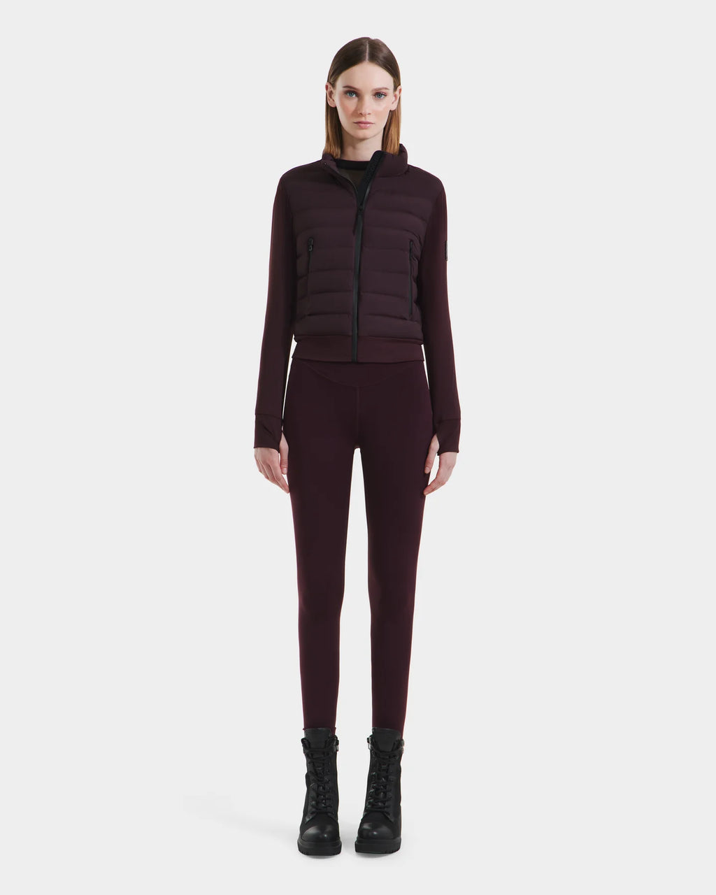 RUD-8125057 CAA BURGANDY HOODED JACKET