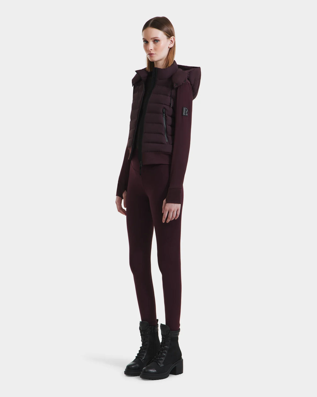 RUD-8125057 CAA BURGANDY HOODED JACKET