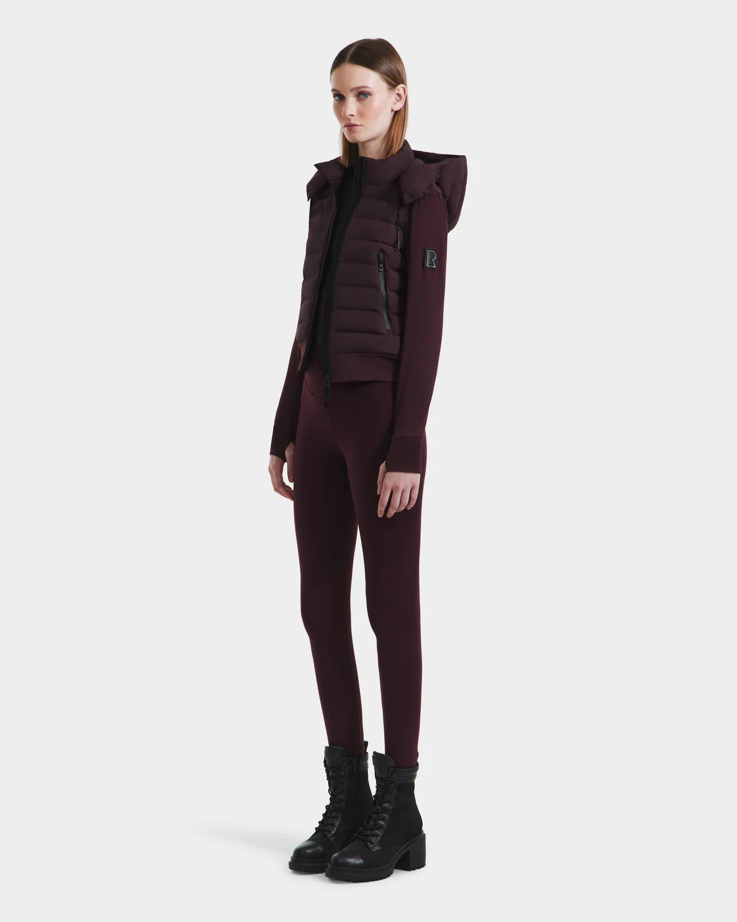 RUD-8125057 CAA BURGANDY HOODED JACKET