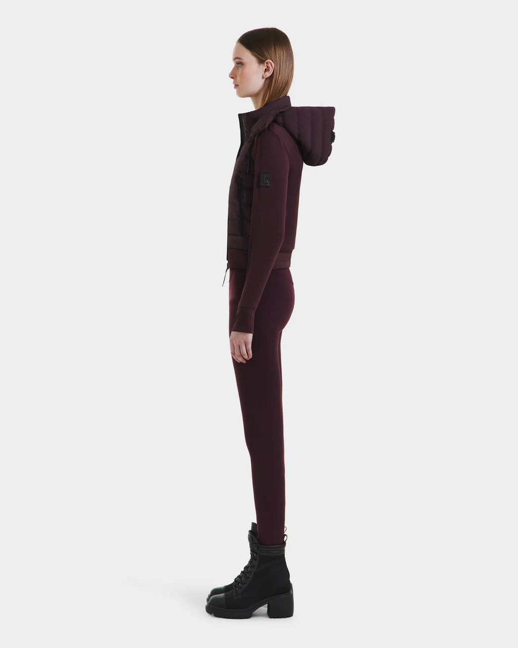 RUD-8125057 CAA BURGANDY HOODED JACKET
