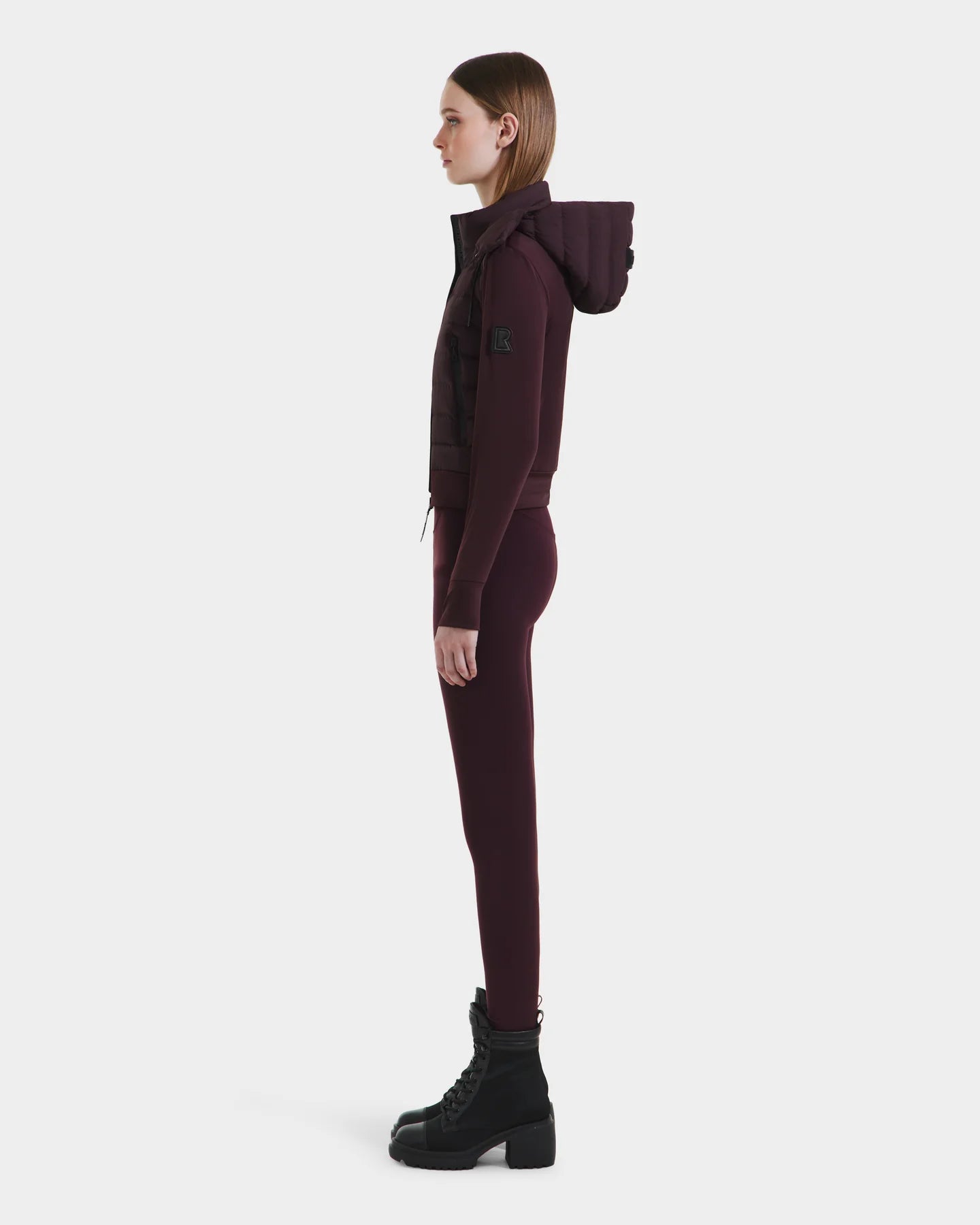 RUD-8125057 CAA BURGANDY HOODED JACKET