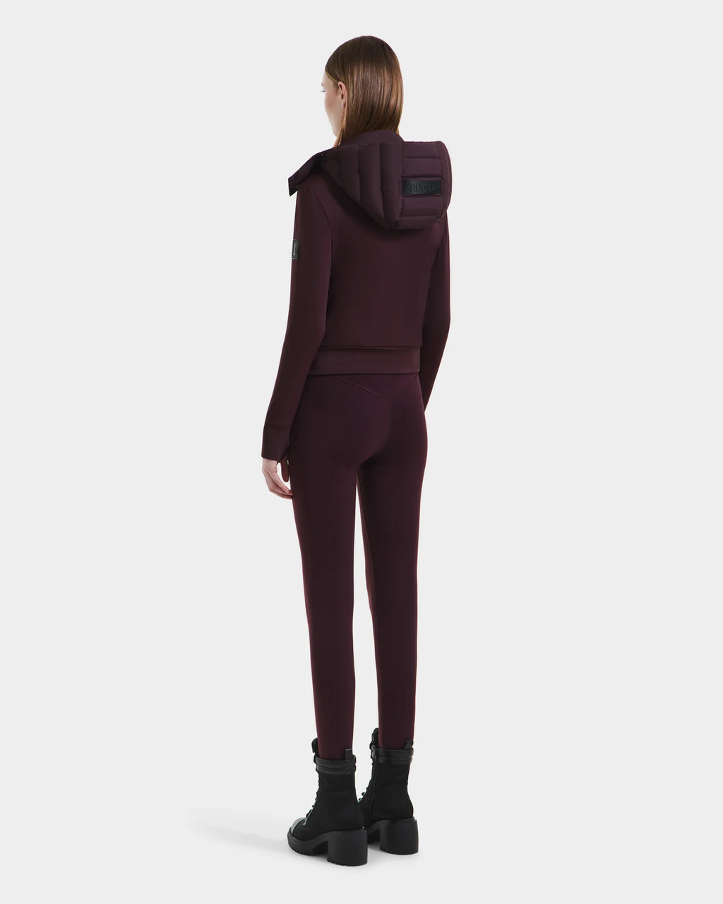 RUD-8125057 CAA BURGANDY HOODED JACKET