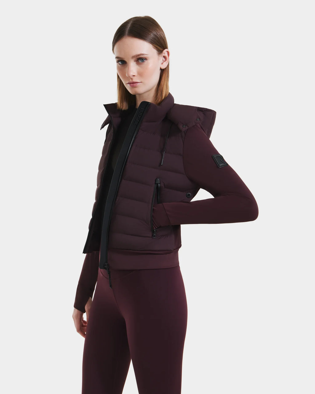 RUD-8125057 CAA BURGANDY HOODED JACKET