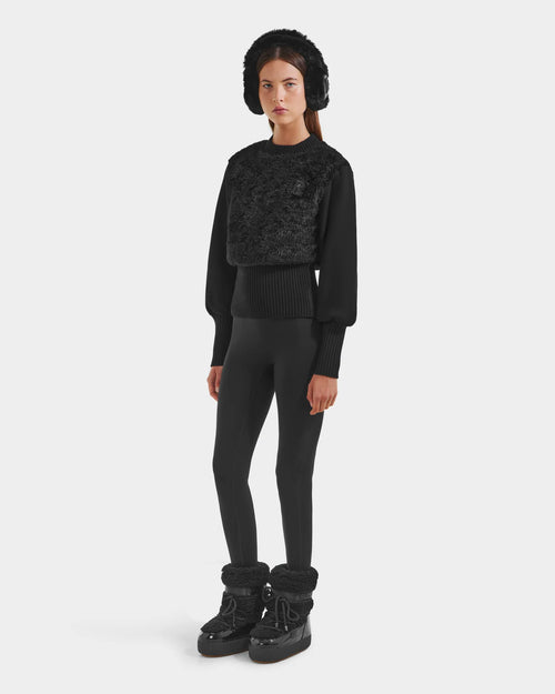 RUD-8525546 FLORENCE BLACK PLUH TOP