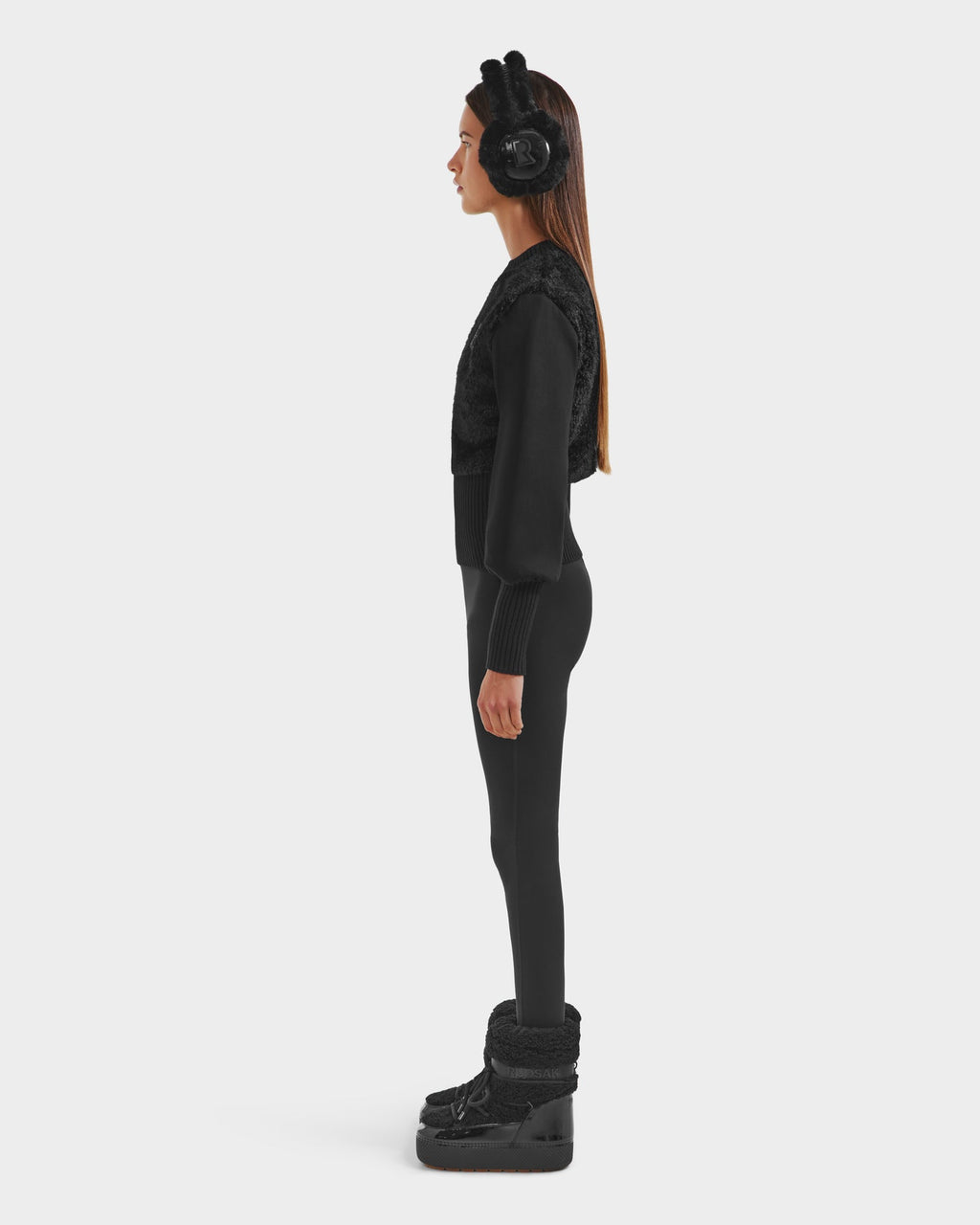 RUD-8525546 FLORENCE BLACK PLUH TOP