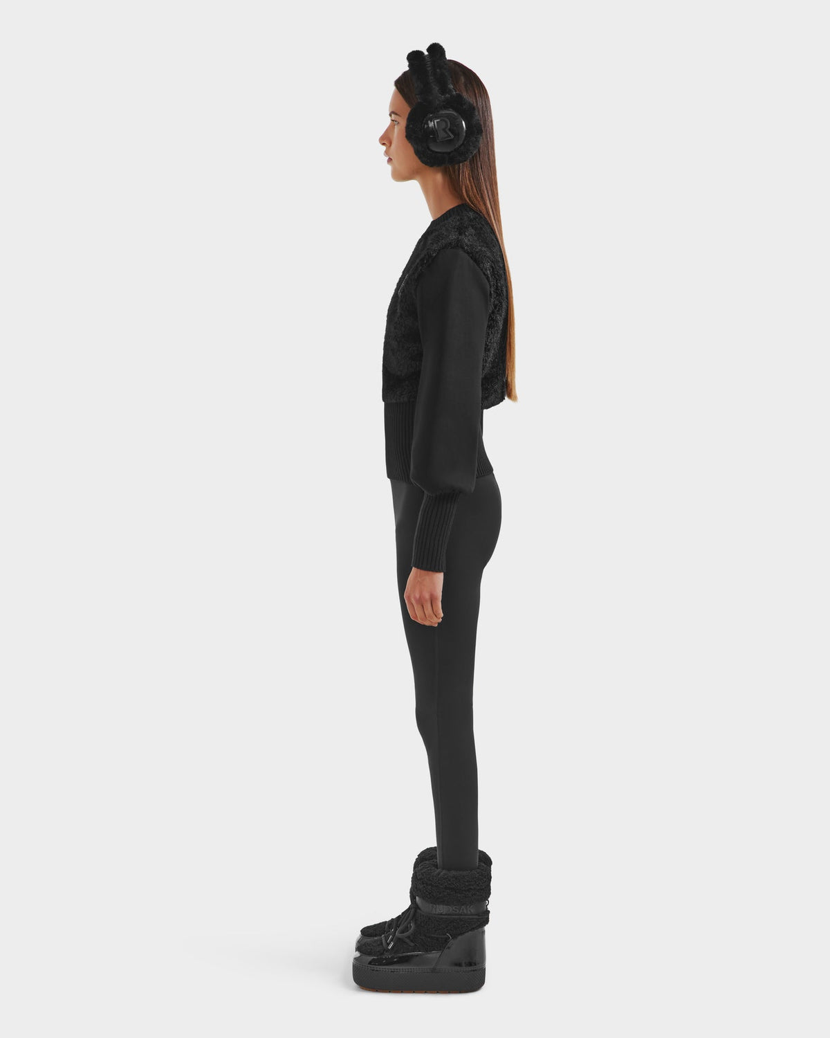 RUD-8525546 FLORENCE BLACK PLUH TOP