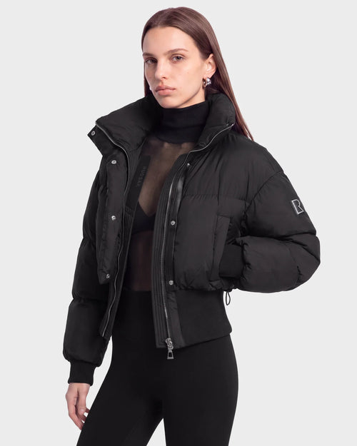 RUD-8126516 DONYA BLACK ELASTIC WAIST JACKET