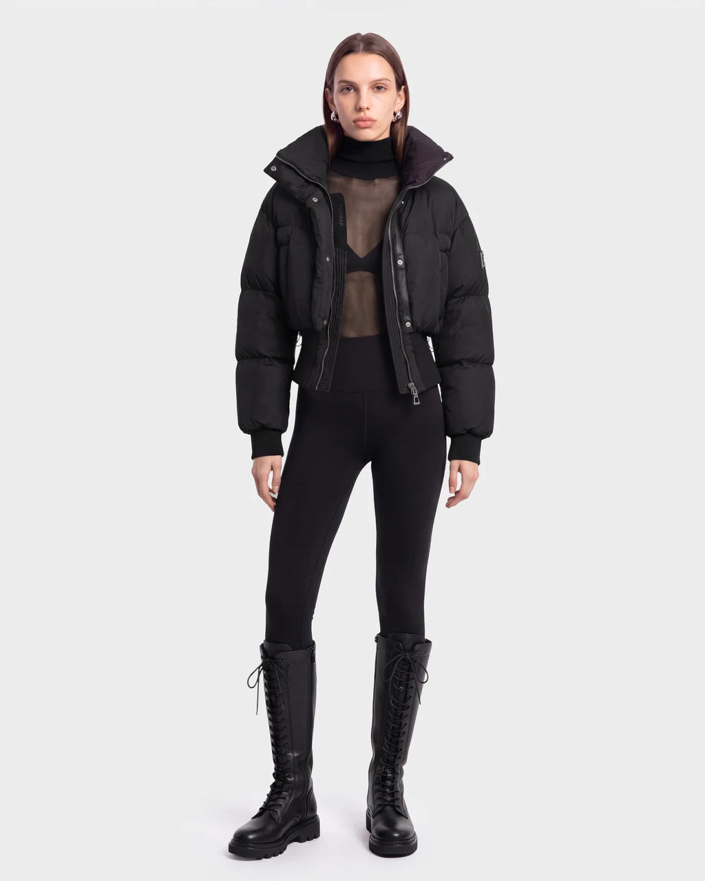RUD-8126516 DONYA BLACK ELASTIC WAIST JACKET