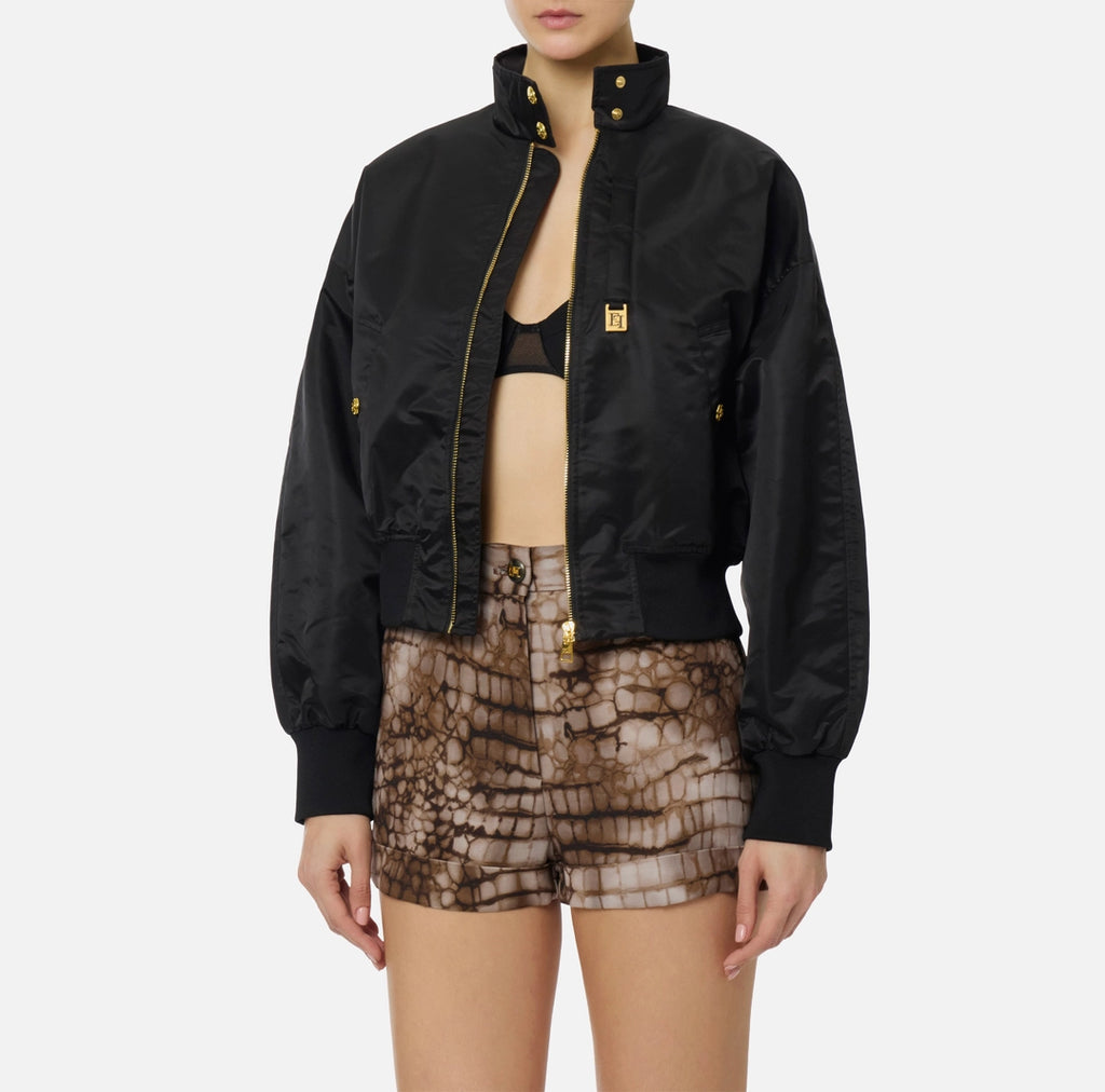 ELS-GB05D61 BLACK NYLON JACKET
