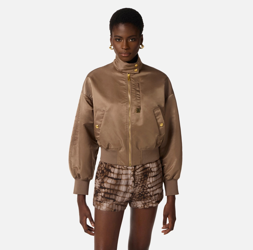 ELS-GB05D61 TAUPE NYLON JACKET