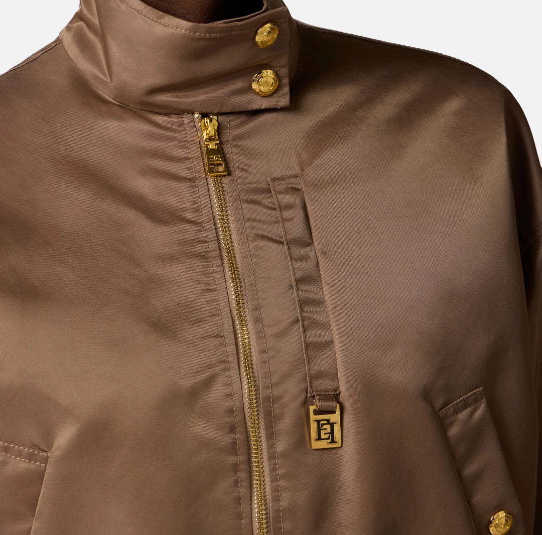 ELS-GB05D61 TAUPE NYLON JACKET
