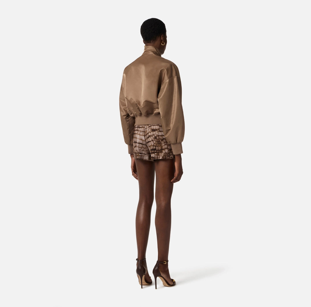 ELS-GB05D61 TAUPE NYLON JACKET