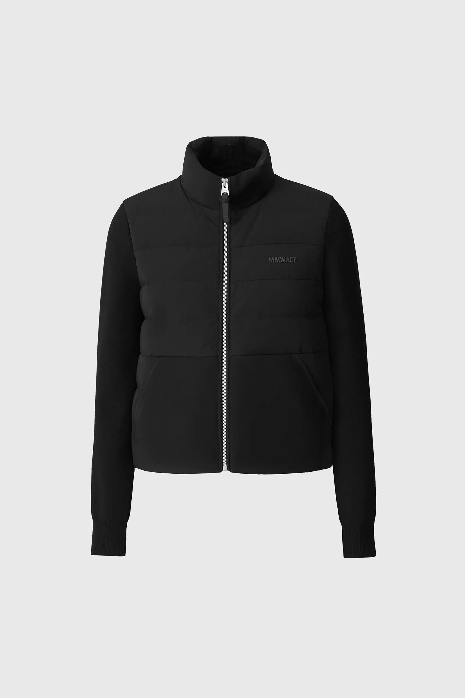 MKG-GRETEL BLACK HYBRID DOWN JACKET