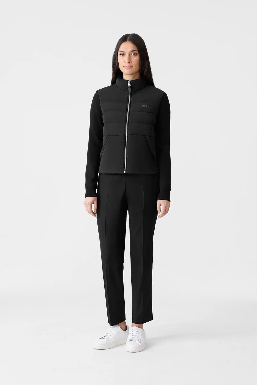 MKG-GRETEL BLACK ZIP-UP JACKET