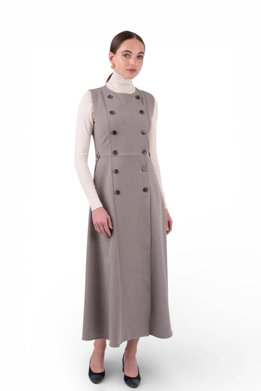 MUN-MNA7030 GREIGE DANIELLE DRESS