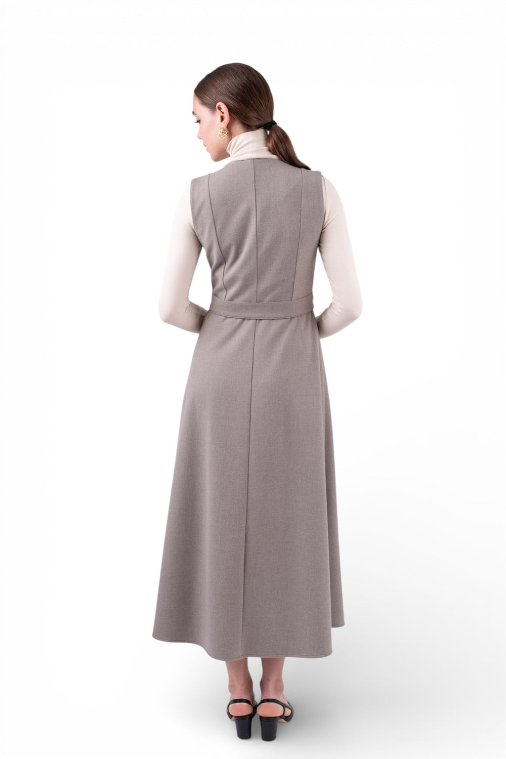 MUN-MNA7030 GREIGE DANIELLE DRESS