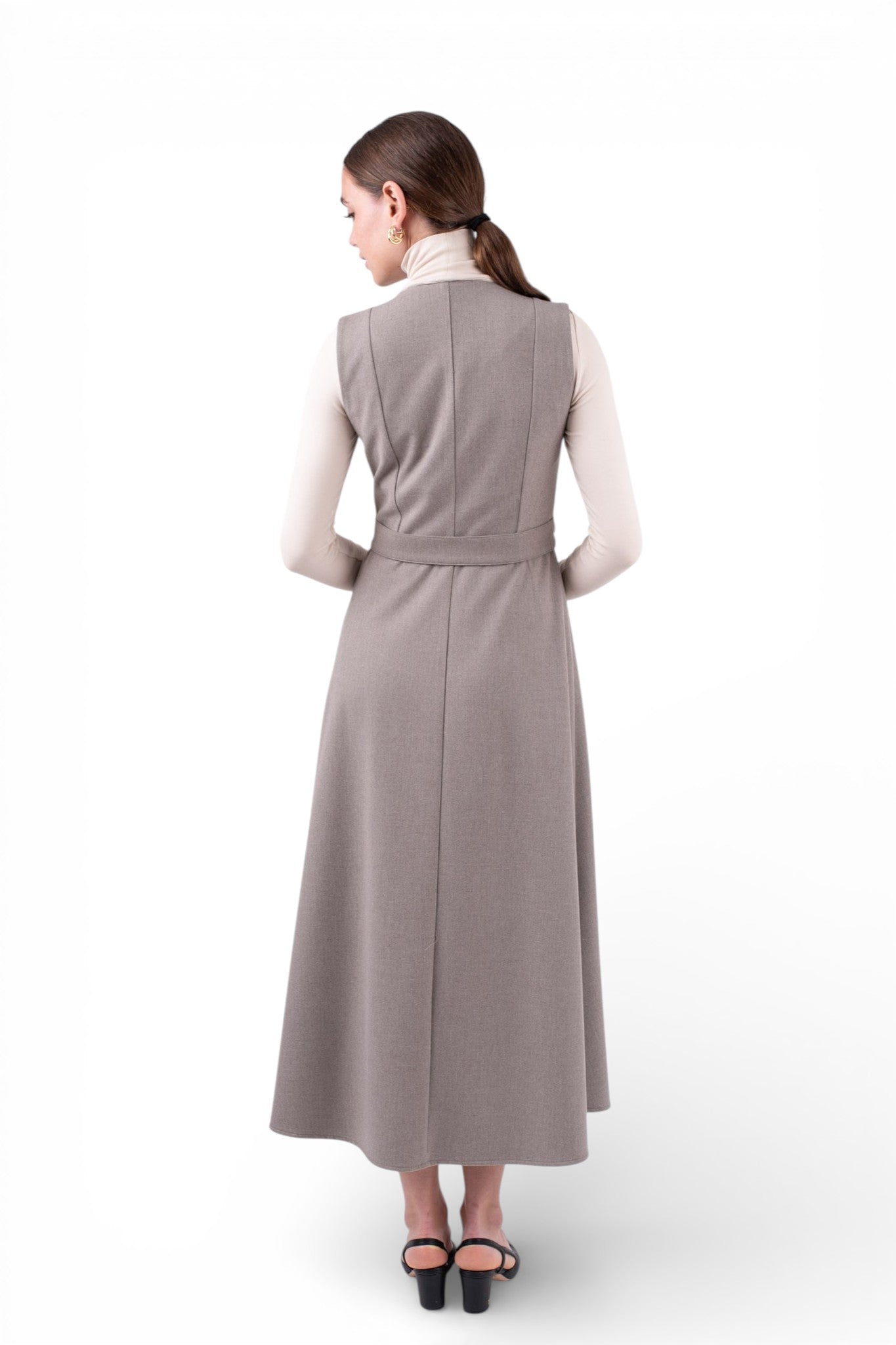MUN-MNA7030 GREIGE DANIELLE DRESS