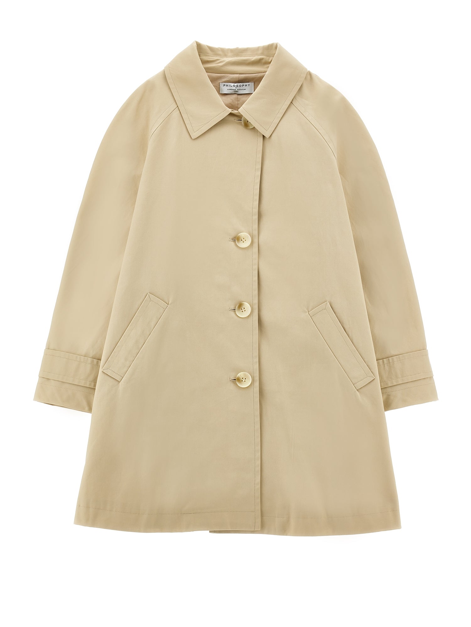PHK-I9E102 LIGHT BEIGE TRENCH COAT