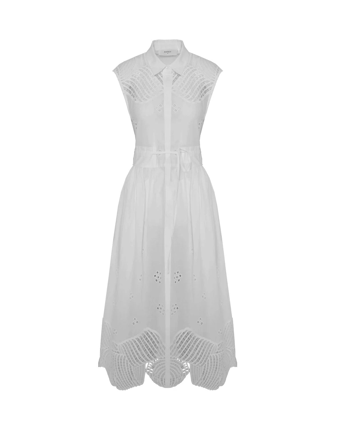 BEA-26FE6698GA2085 BLACK BRODERIE DRESS