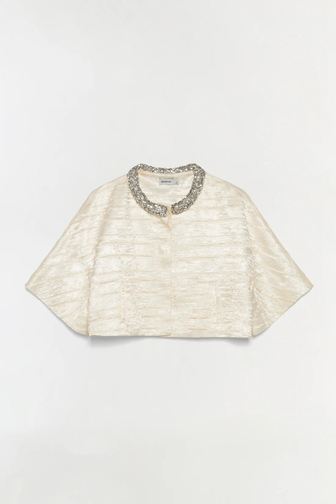 SMK-526-6035 ELVESSA IVORY CROPPED JACKET