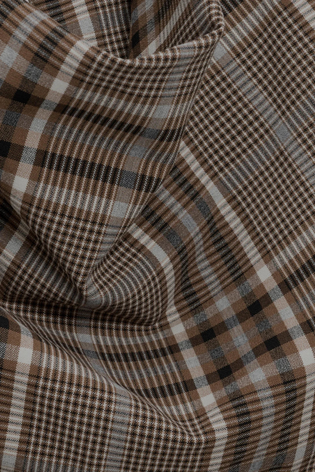 SMK-526-1181 BURKE PLAID DRAPED DRESS