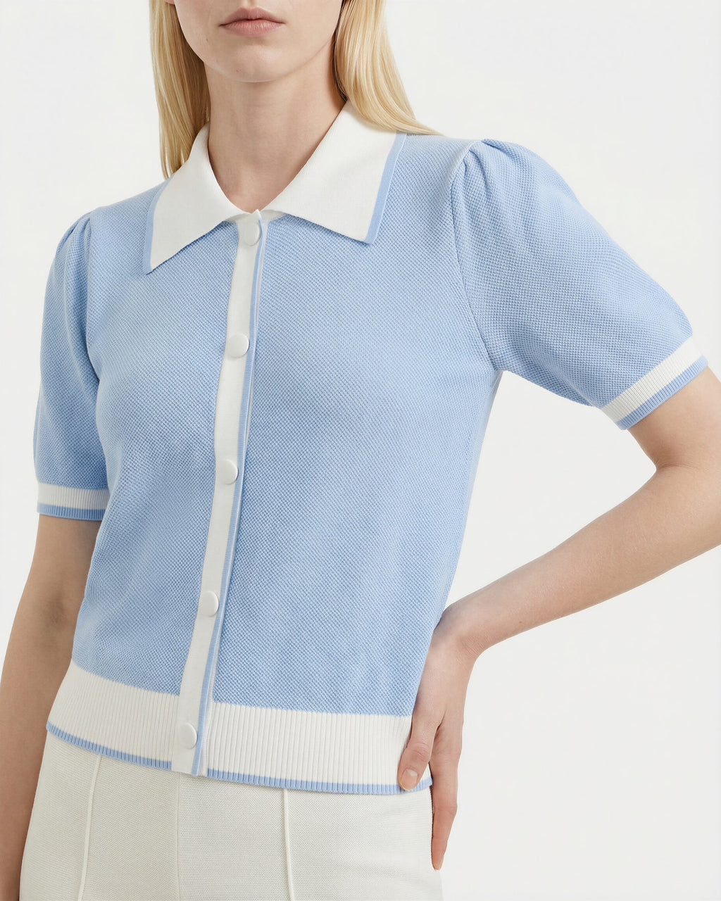 RUD-8526012 IRI BLUE&WHITE POLO HIRT