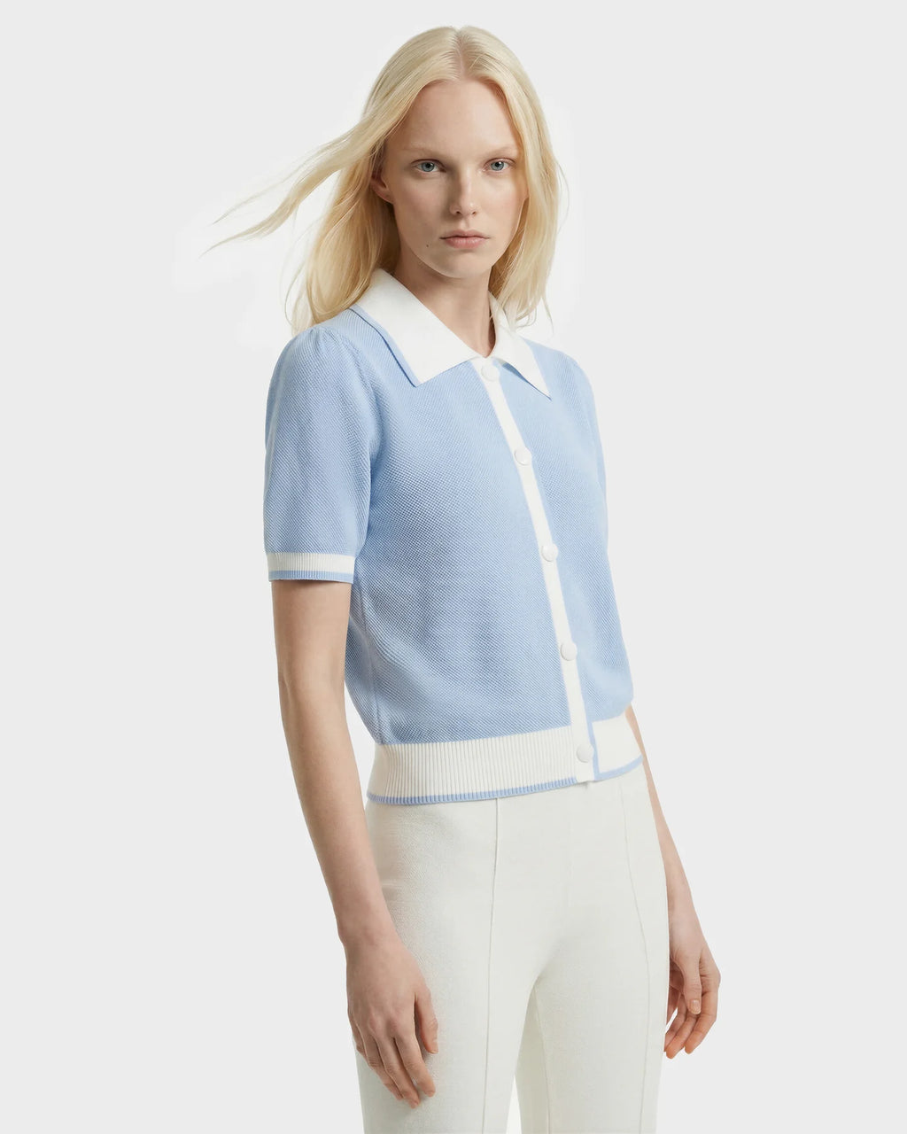 RUD-8526012 IRI BLUE&WHITE POLO HIRT