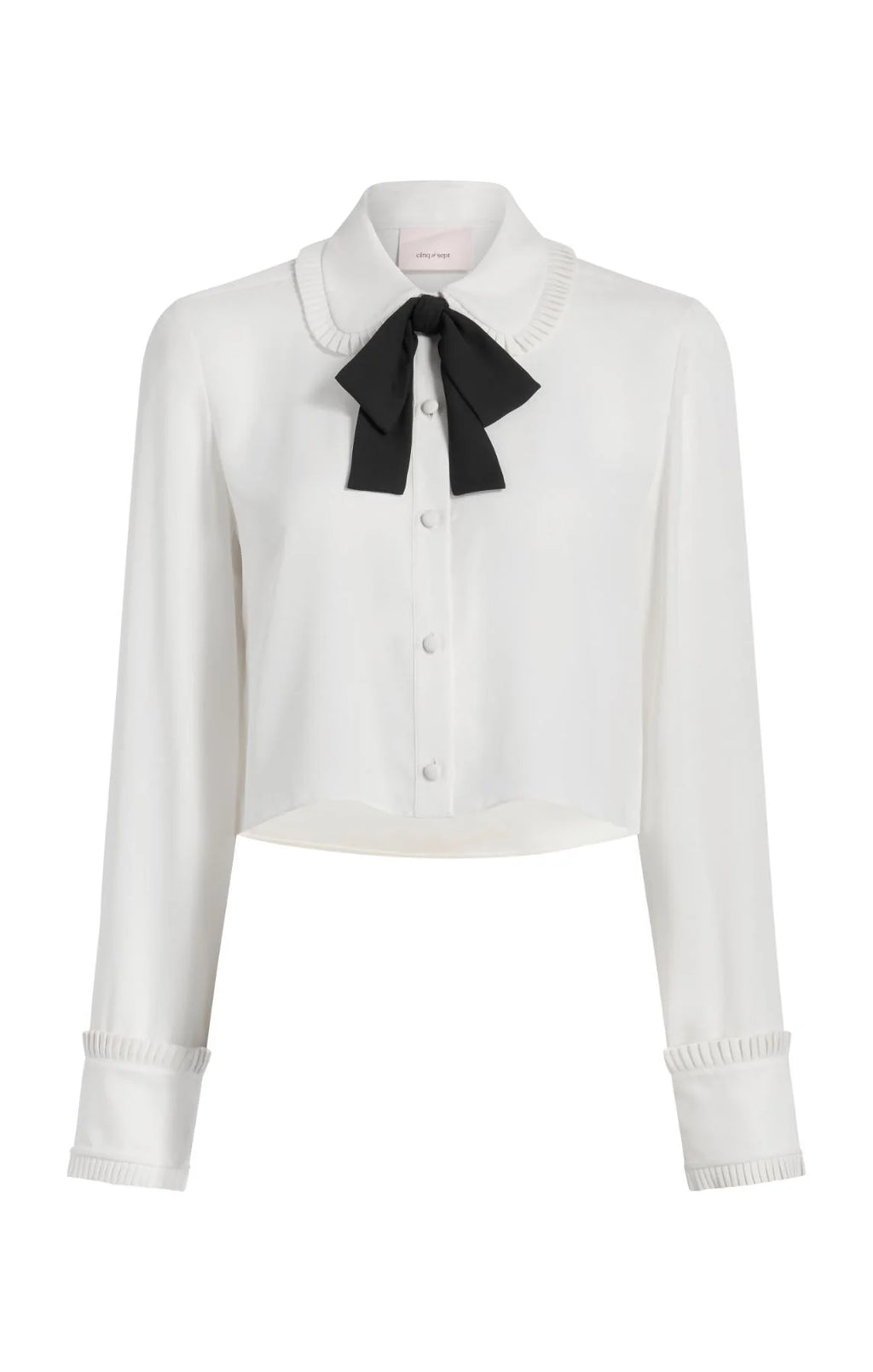 CQS-ZW20927770Z IVORY BOWTIE BLOUSE