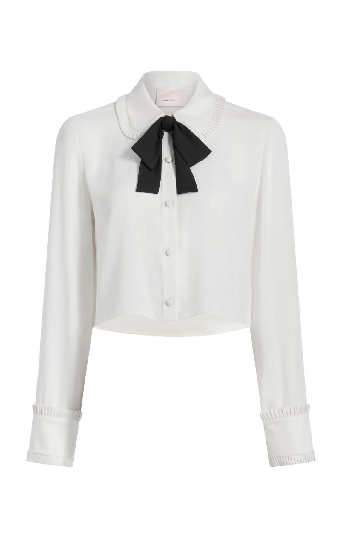 CQS-ZW20927770Z IVORY BOWTIE BLOUSE