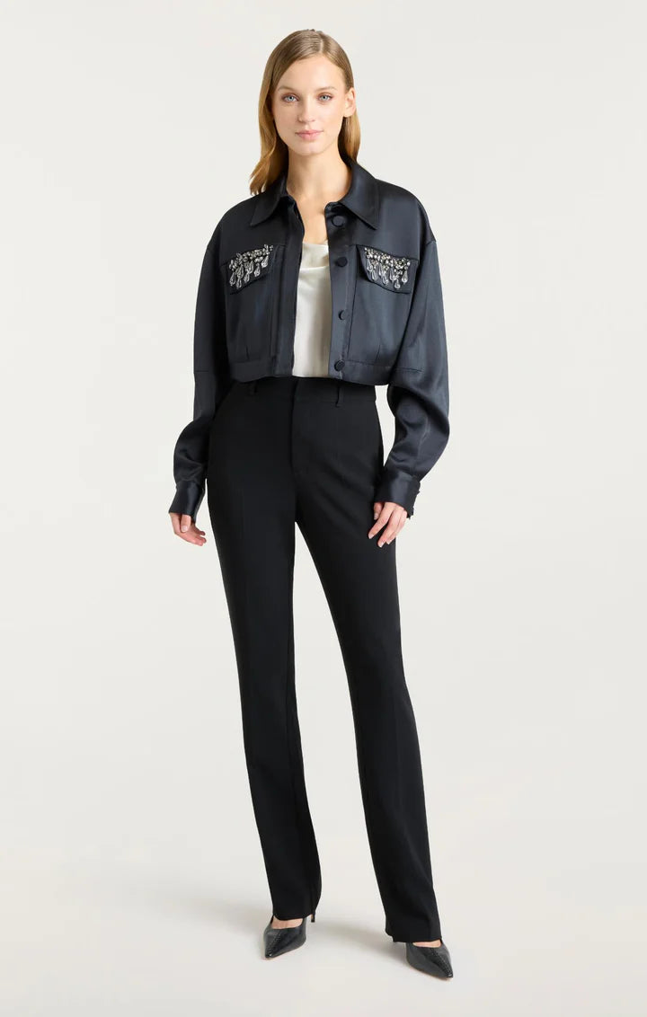 CQS-ZJ93810700Z BLACK DIAMOND POCKET BLOUSE