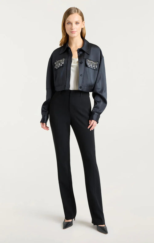 CQS-ZJ93810700Z BLACK DIAMOND POCKET BLOUSE