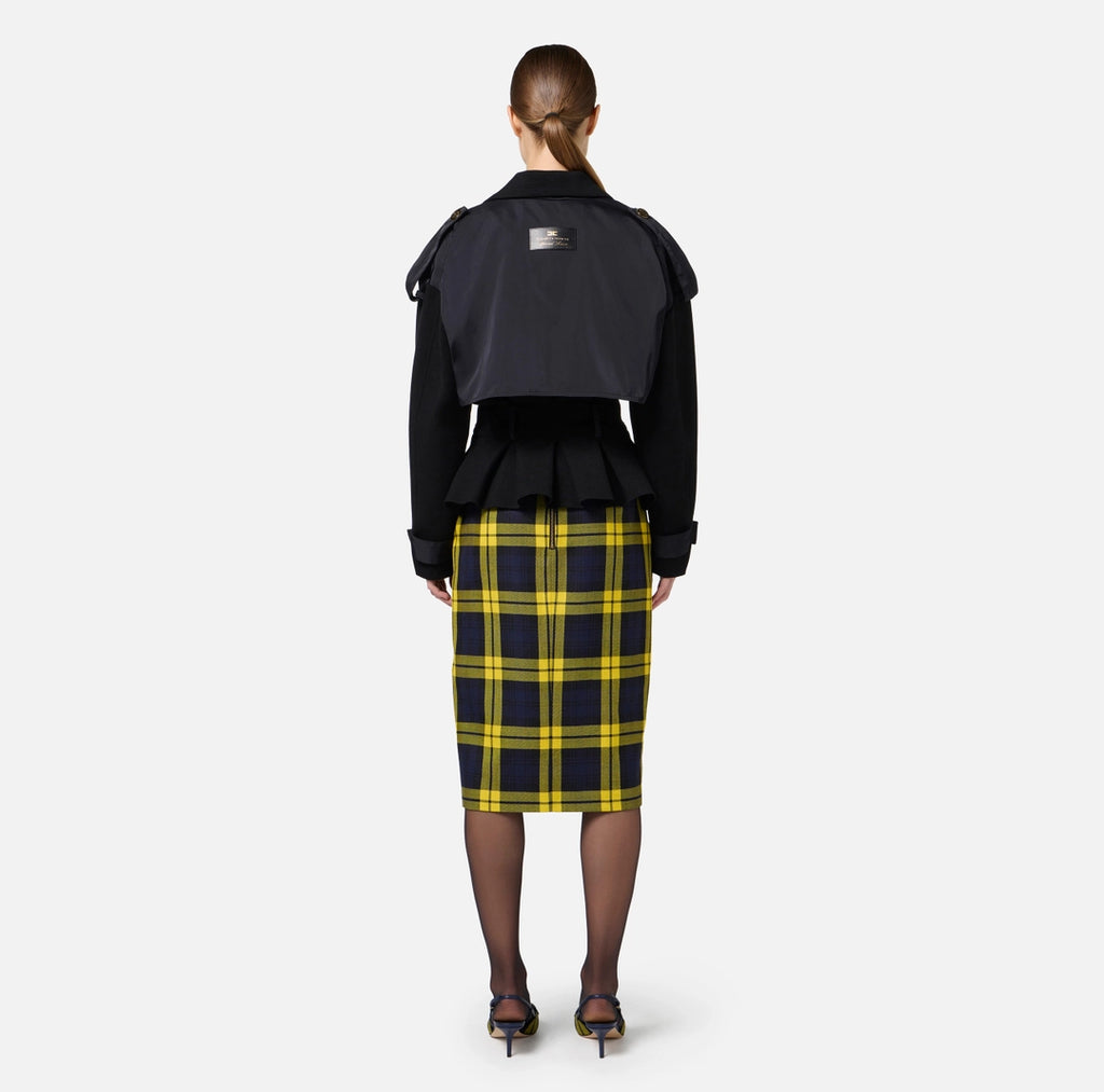 ELS-JK05M47 BLACK BELTED JACKET
