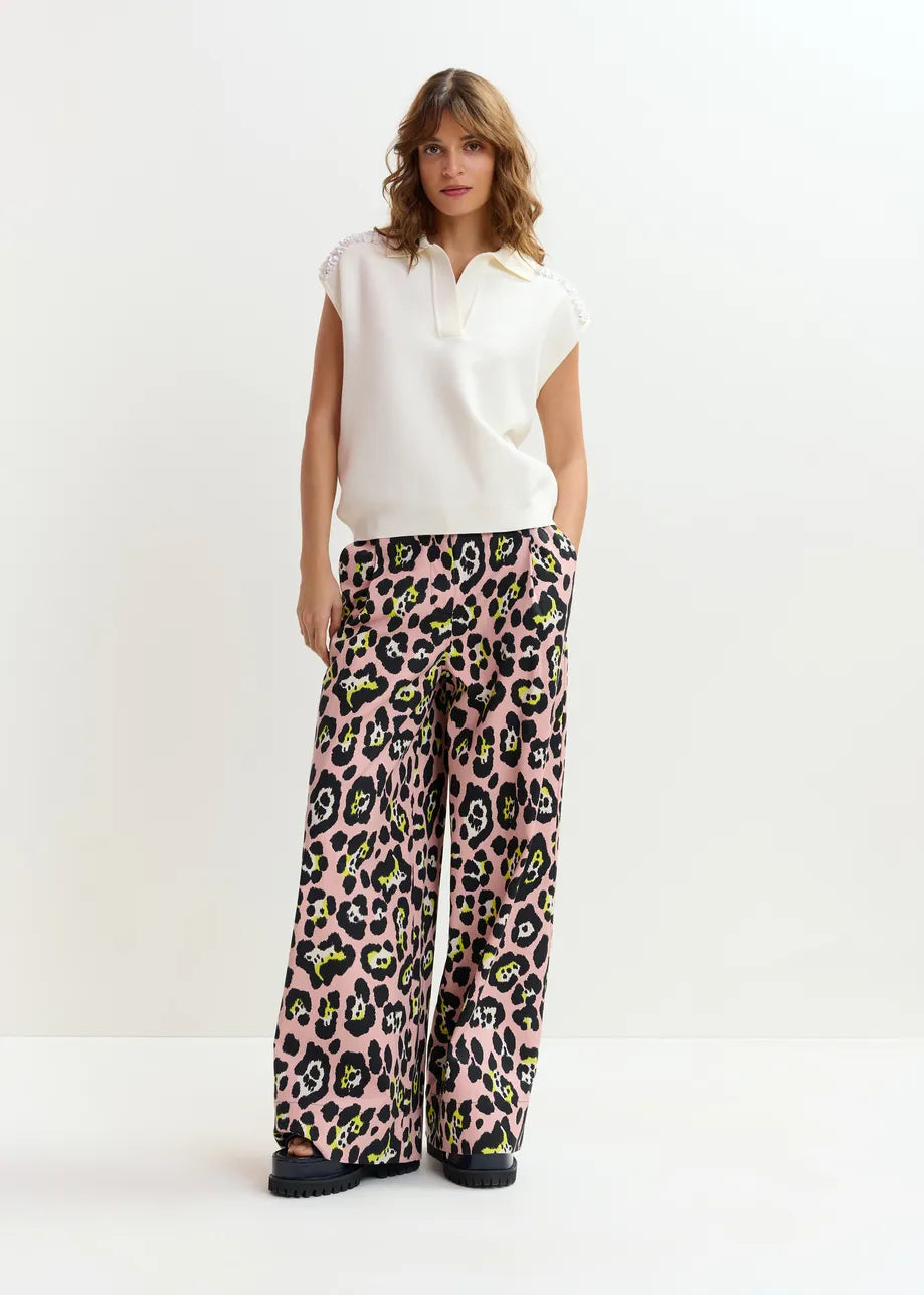 ESA-JOLINE OFF WHITE EMBELLISHED VEST