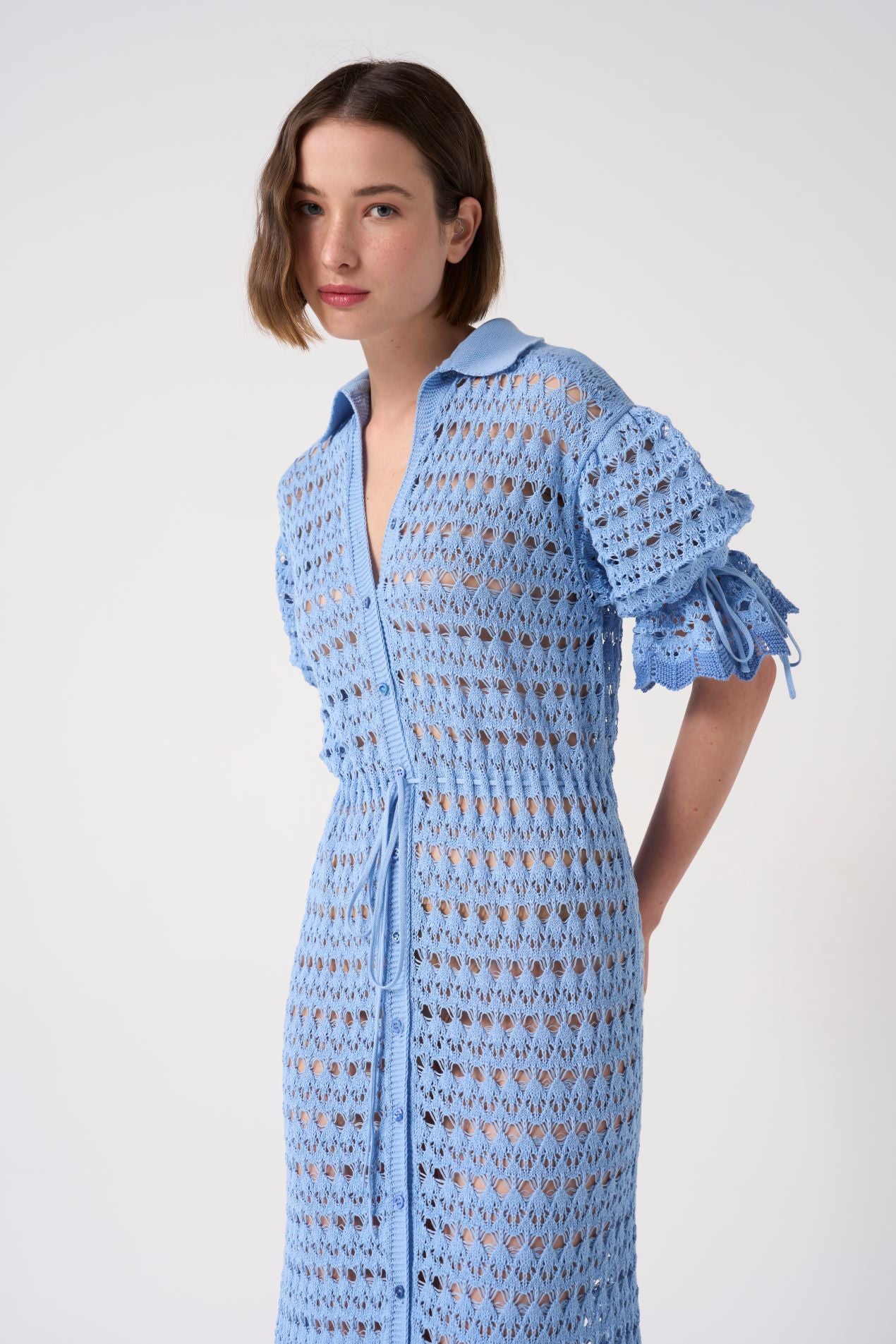 EVG-JUDY KNIT BLUE DRESS