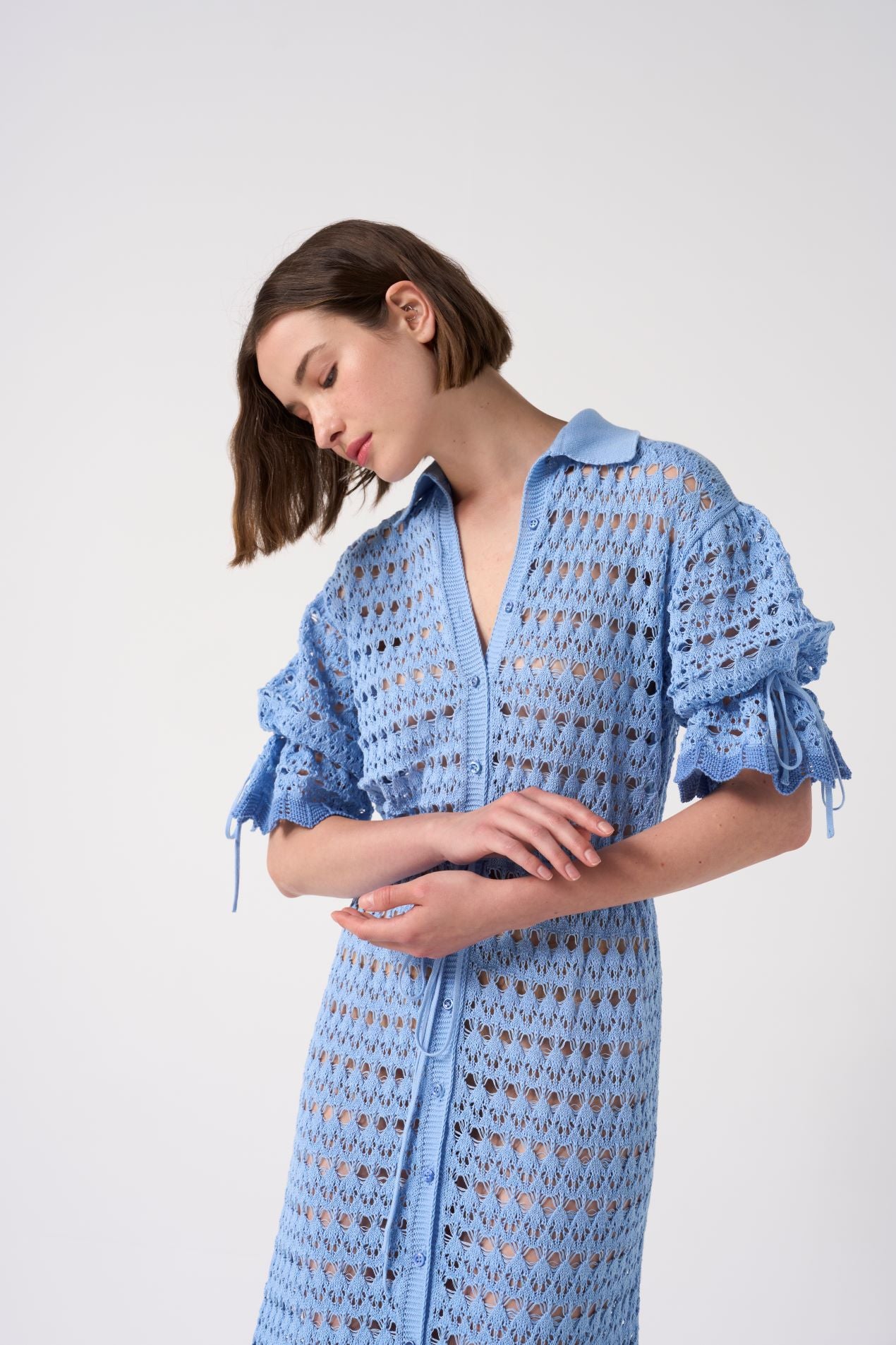 EVG-JUDY KNIT BLUE DRESS