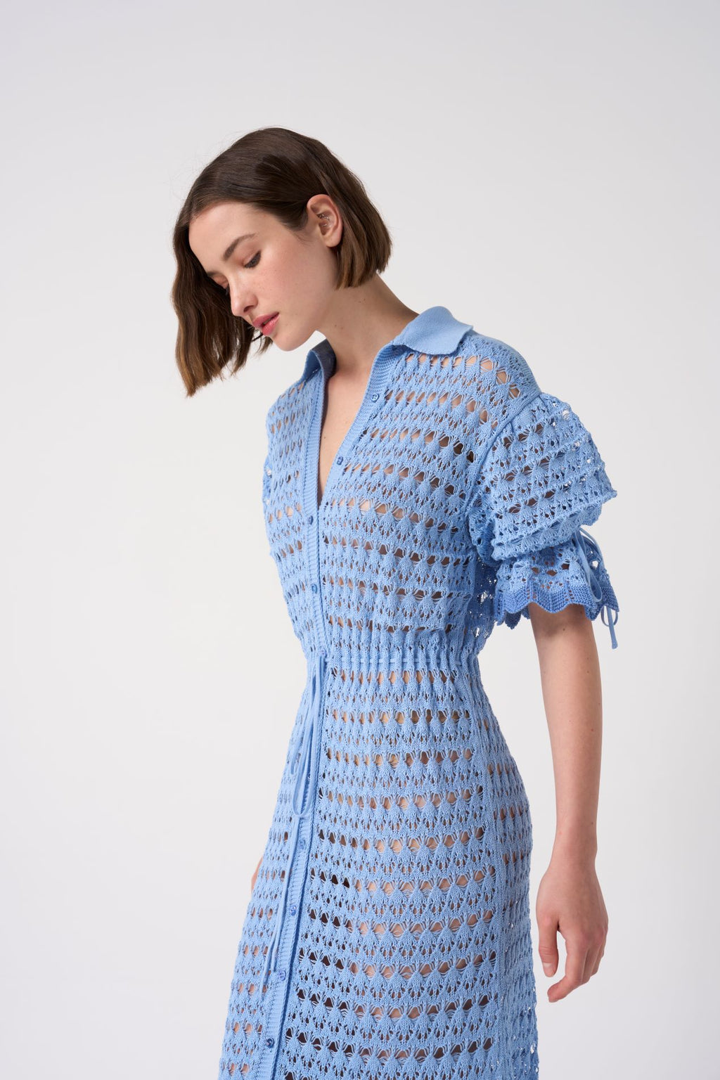 EVG-JUDY KNIT BLUE DRESS