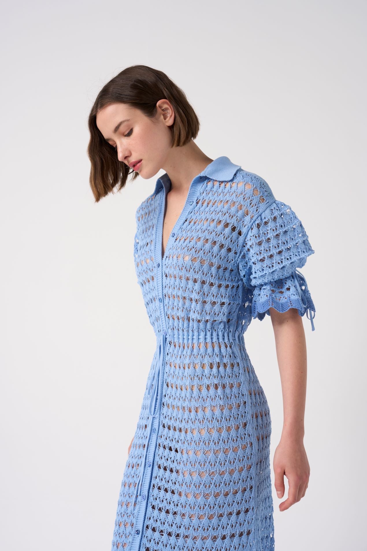 EVG-JUDY KNIT BLUE DRESS