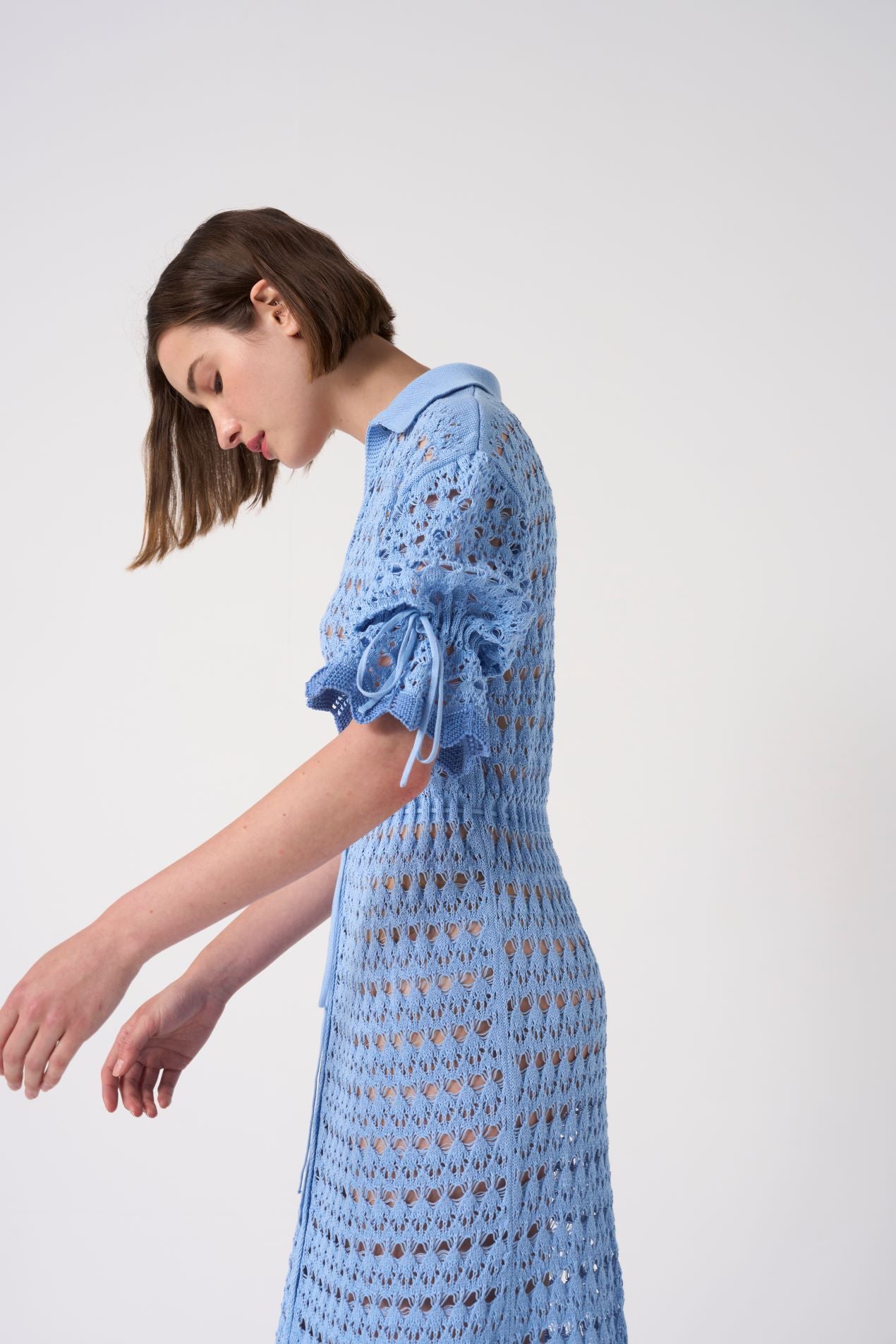 EVG-JUDY KNIT BLUE DRESS