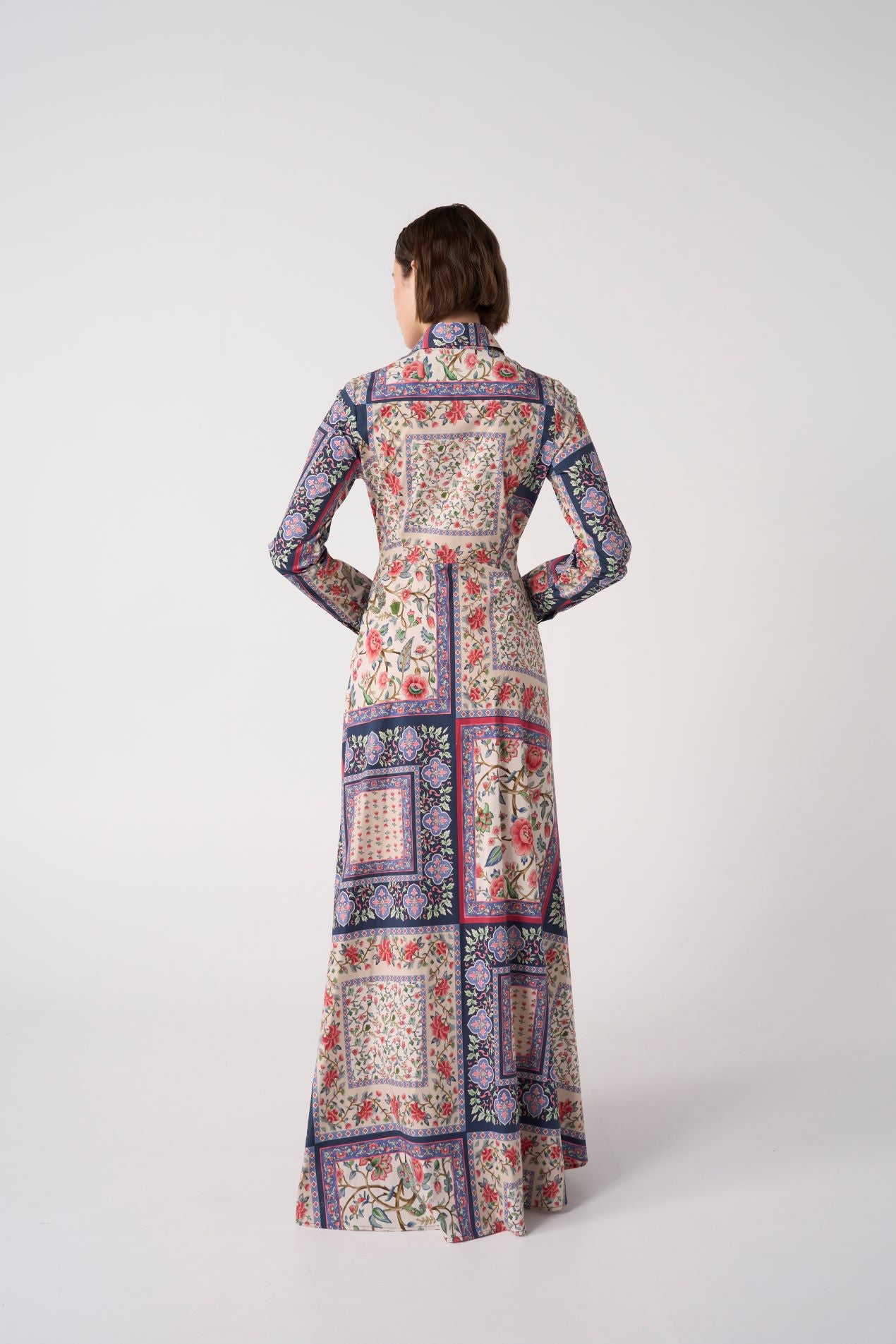 EVG-JULIETTE PURPLE PRINT DRESS