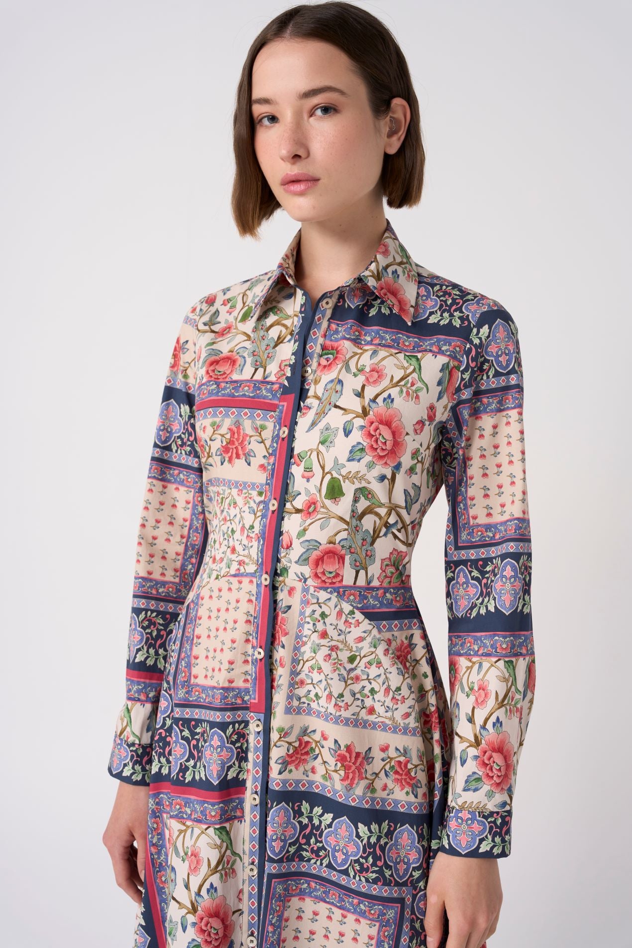 EVG-JULIETTE PURPLE PRINT DRESS