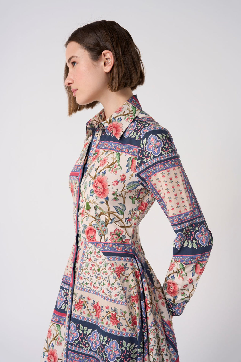 EVG-JULIETTE PURPLE PRINT DRESS