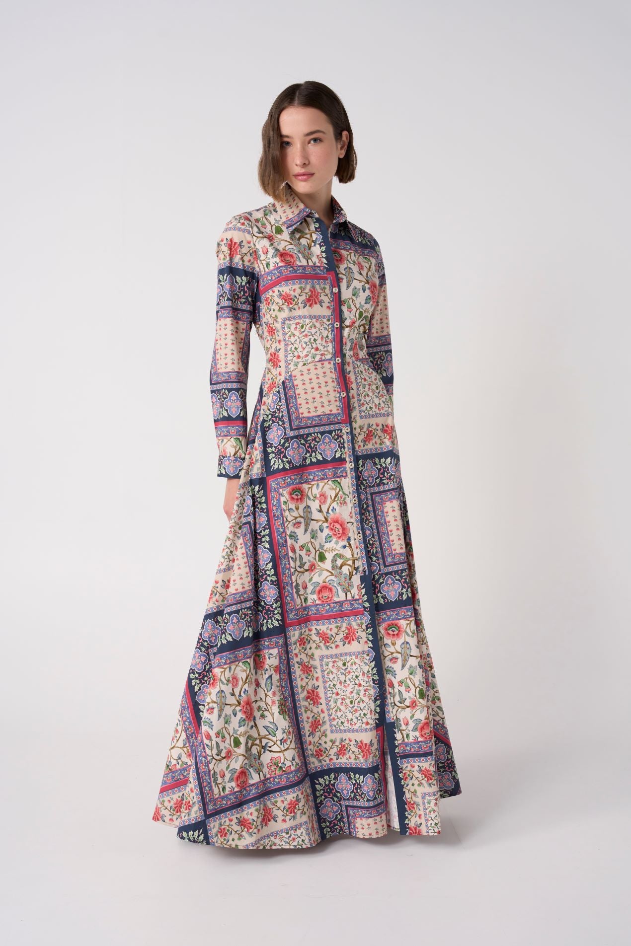 EVG-JULIETTE PURPLE PRINT DRESS