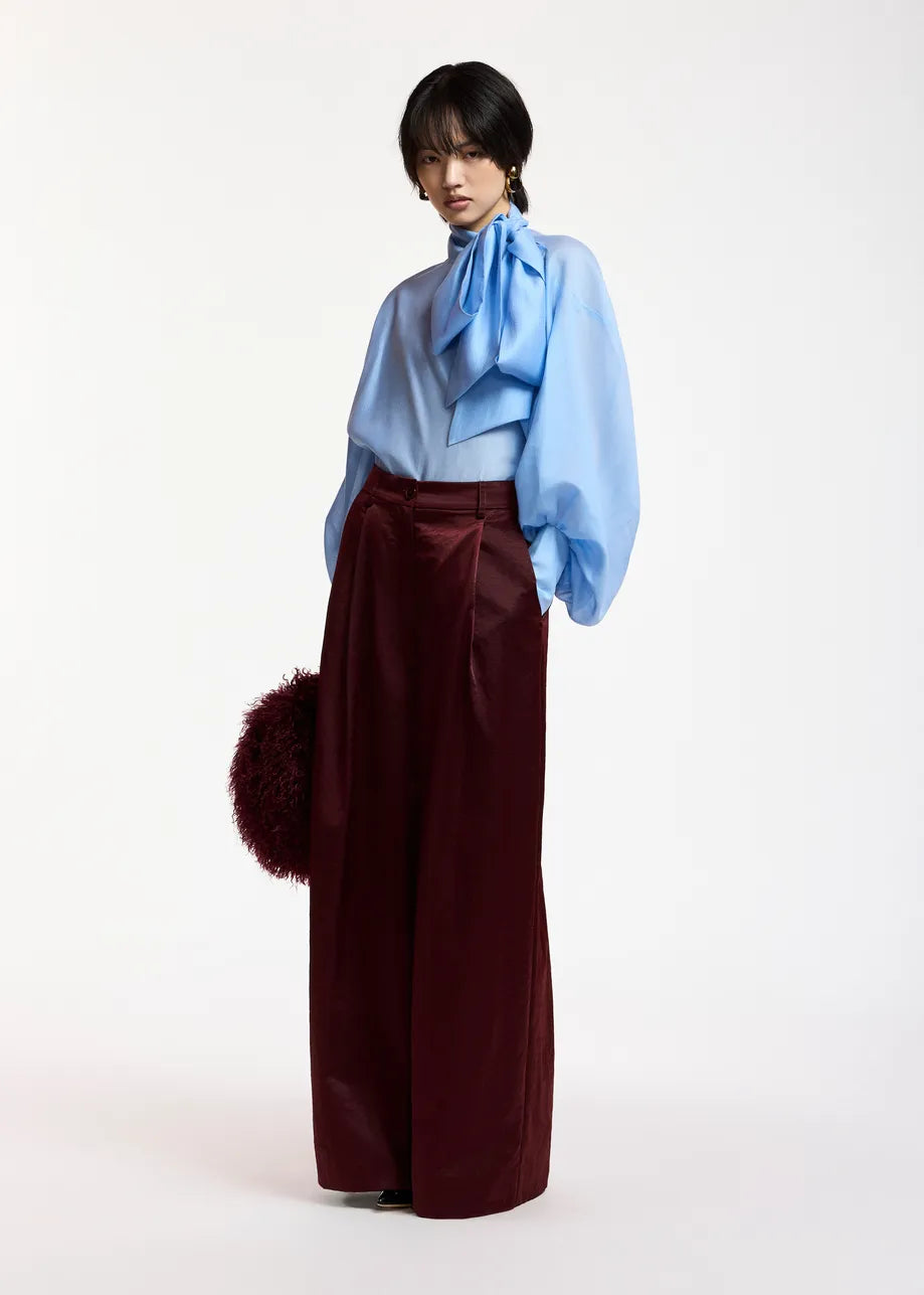 ESA-KARISMATIC SKY BOW TIE BLOUSE