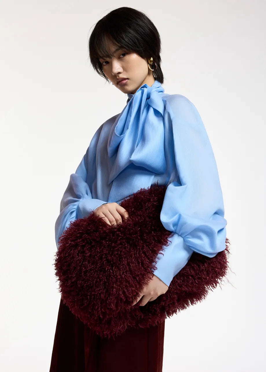 ESA-KARISMATIC SKY BOW TIE BLOUSE