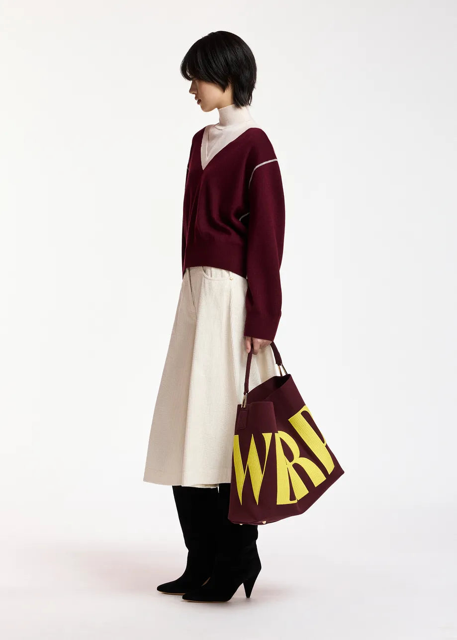 ESA-KOLI BURGANDY COMBO TURTLENECK