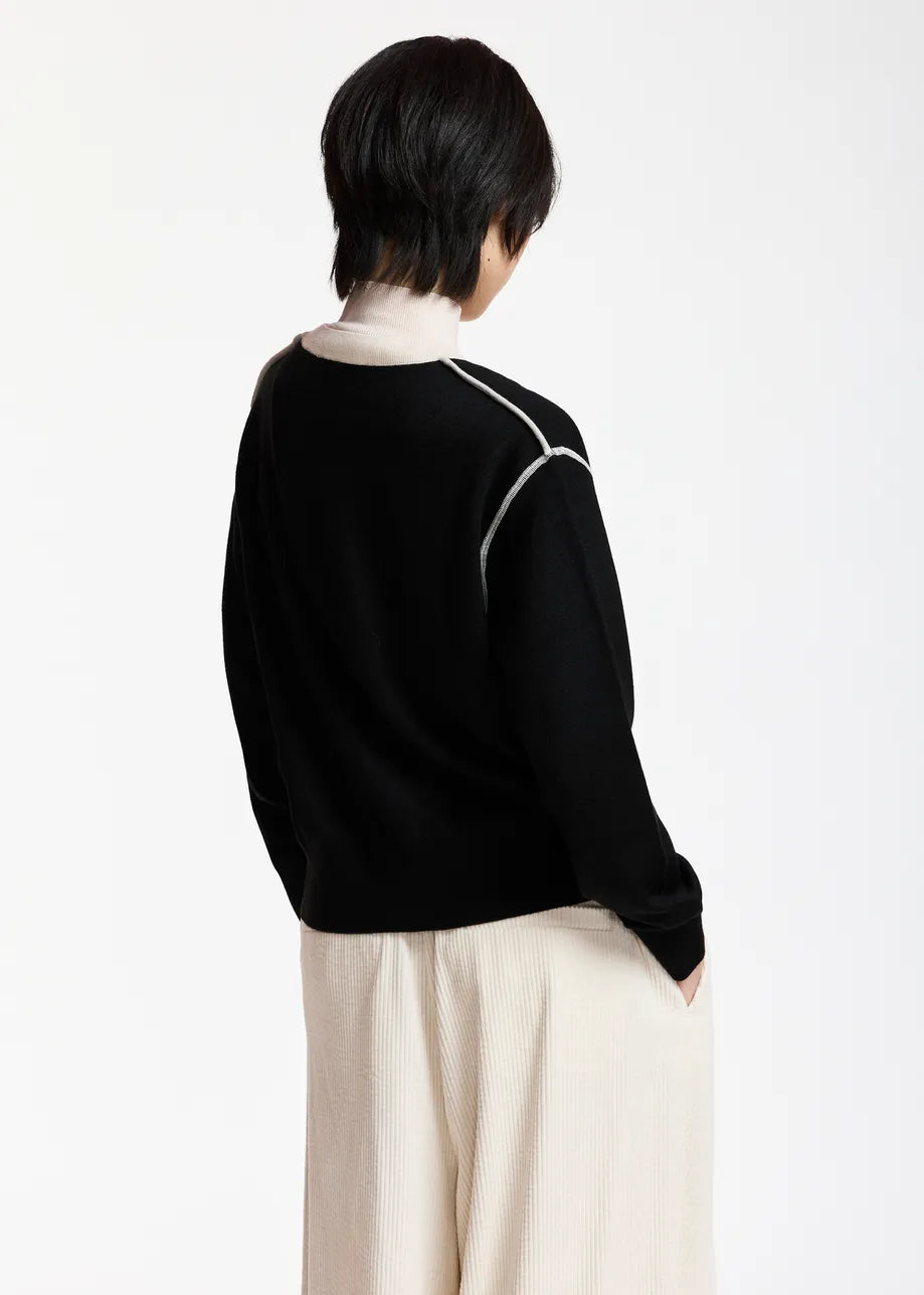 ESA-KOLI BLACK COMBO TURTLENECK