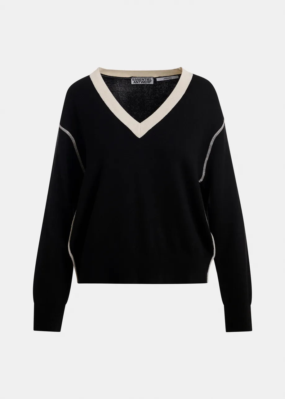 ESA-KOLI BLACK COMBO TURTLENECK